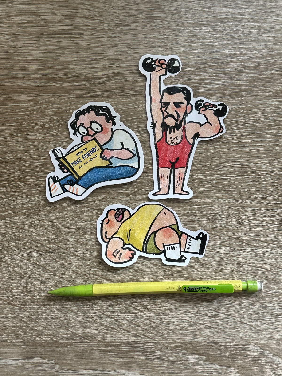 3 Boys Stickers
