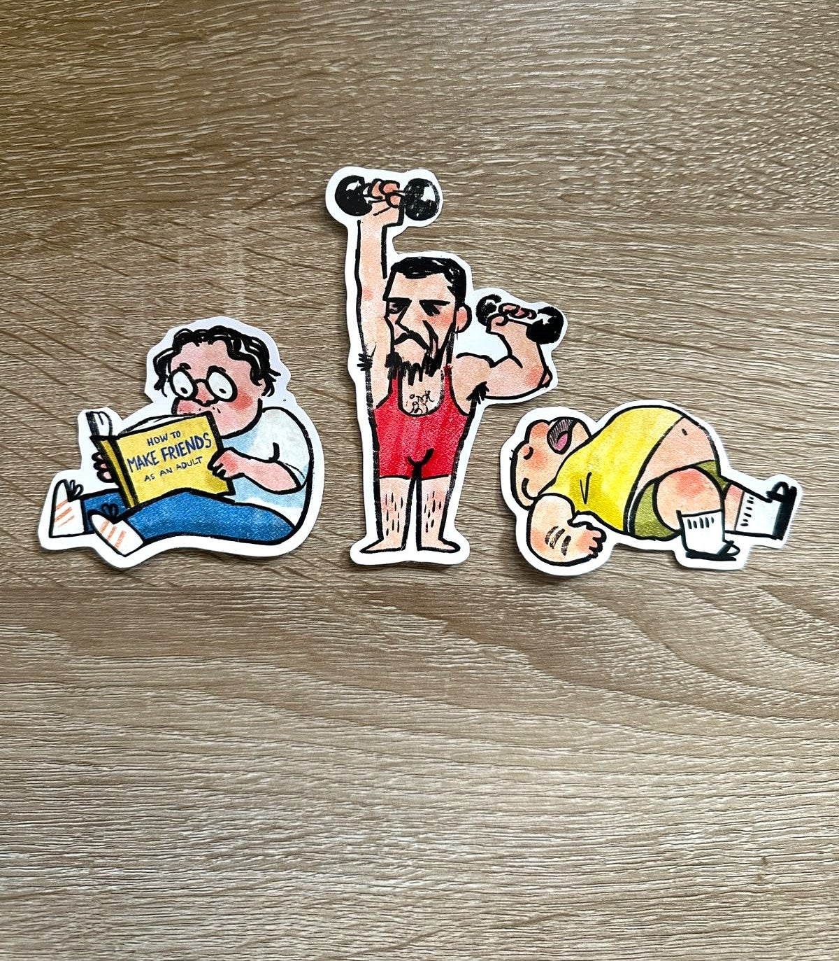 3 Boys Stickers