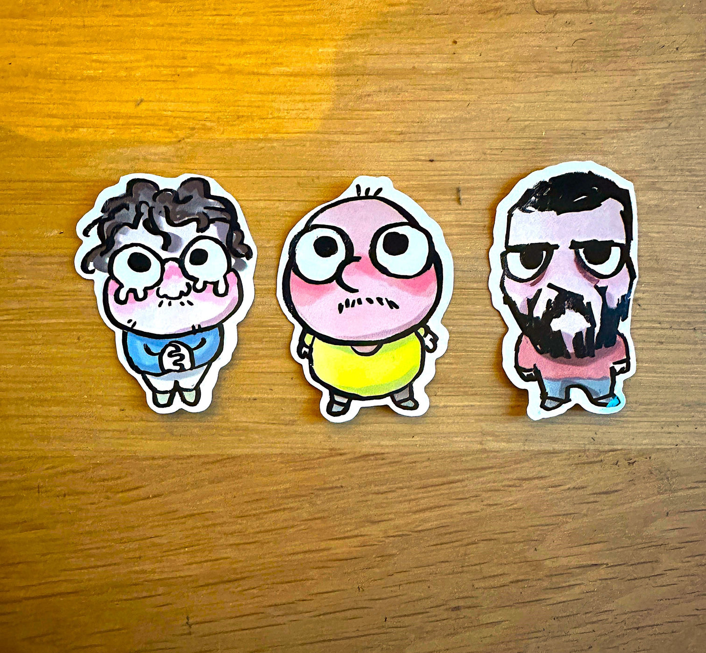 Three Cumtown Guys Stickers