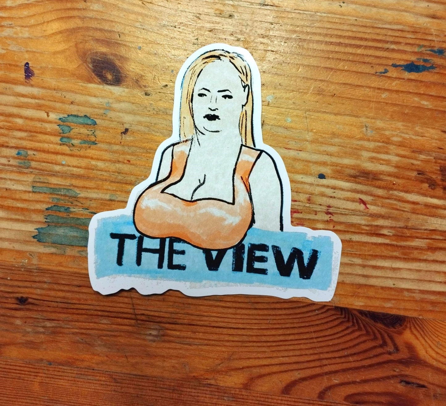 The View Big Titties Sticker